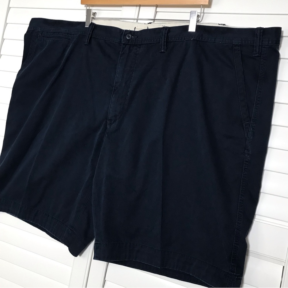 Polo Ralph Lauren Classic Fit Flat Front Chino Shorts Navy Blue Size 54 Big - Picture 4 of 9